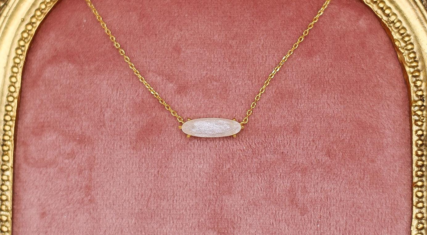 Pendant Necklace Featuring Fabric From Elvis Owned Clothing With Letter of Authenticity