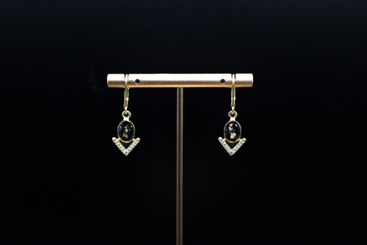 The 68 Special Collection-Drop Earrings Featuring Fabric From Elvis Owned Clothing With Letter Of Authenticity