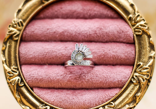 The Satnin’ Ring featuring fabric from Elvis owned clothing with letter of authenticity