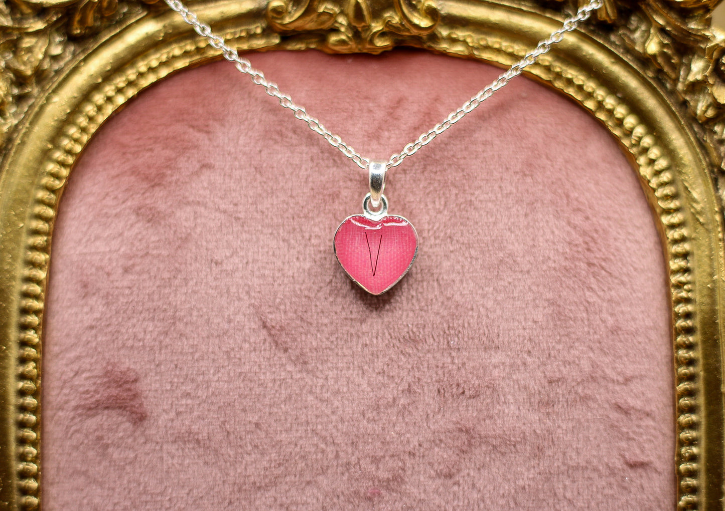 The Heartbreak Pendant Featuring Fabric From Elvis Owned Clothing With Letter Of Authenticity