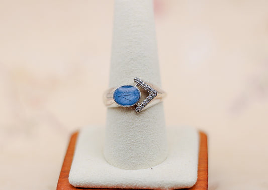 The 68 Special Collection-Women’s Vermeil Ring Featuring Fabric From Elvis Owned Clothing With Letter of Authenticity