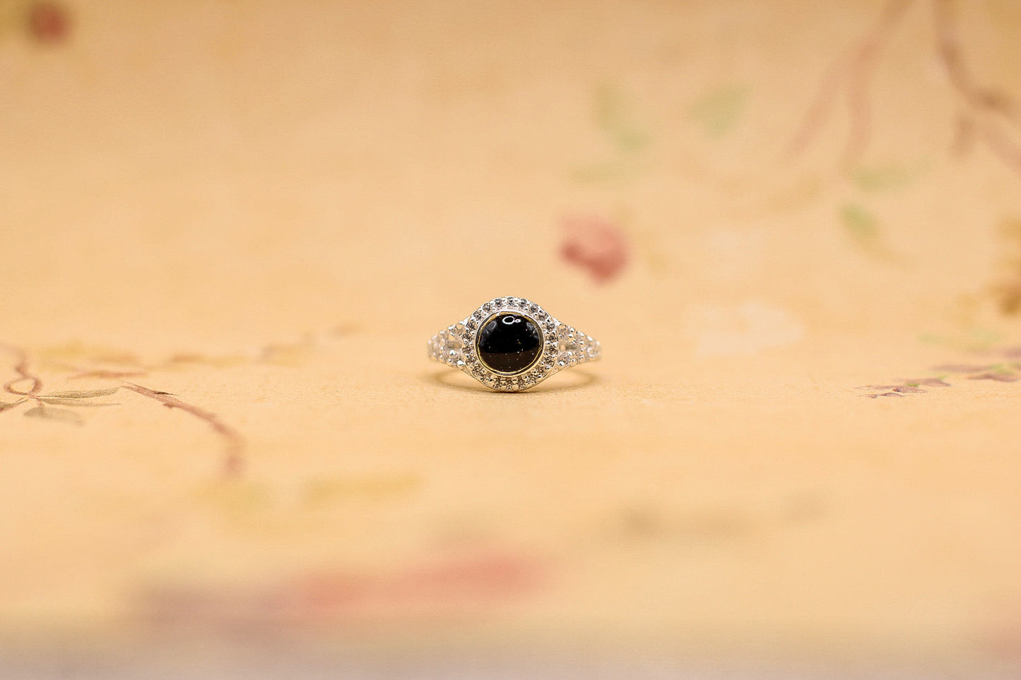 Women's Circle Ring Featuring Fabric From Elvis Owned Clothing With Letter of Authenticity
