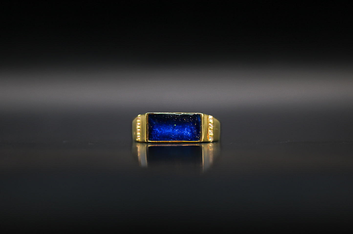 Men's Elvis Bar Ring Featuring Fabric From Elvis Owned Clothing With Letter of Authenticity