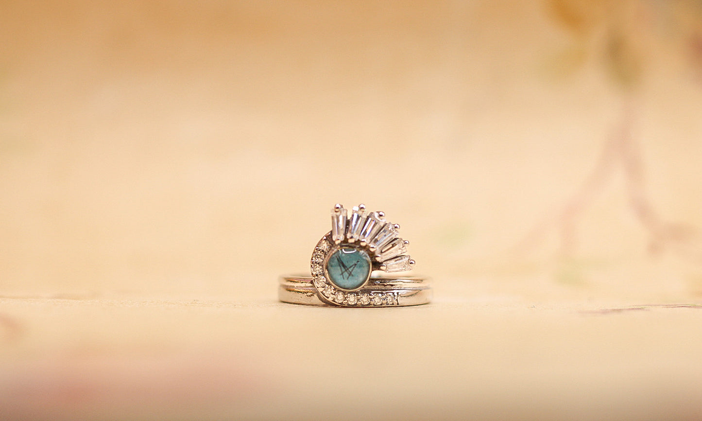 The Satnin’ Ring featuring fabric from Elvis owned clothing with letter of authenticity