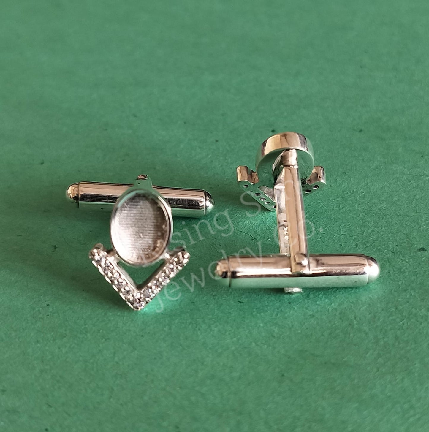 The 68 Special Collection Custom Cufflinks Featuring Fabric From Elvis Owned Clothing With Letter Of Authenticity