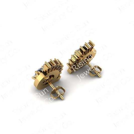 The Satnin' stud earrings featuring fabric from Elvis owned clothing with letter of authenticity