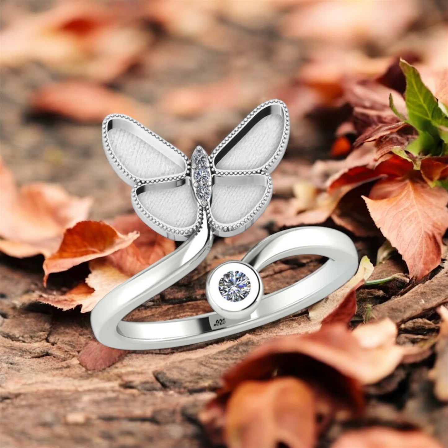Smoky Mountain Butterfly Ring