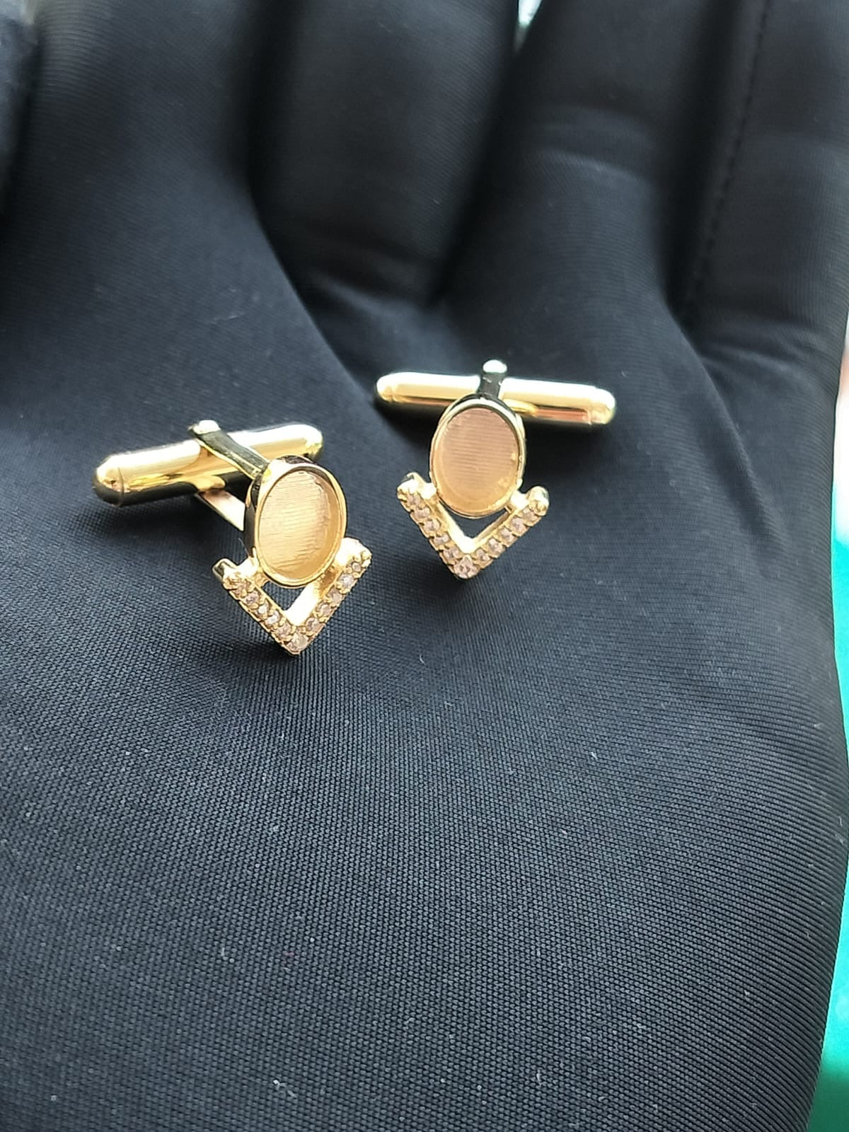 The 68 Special Collection Custom Cufflinks Featuring Fabric From Elvis Owned Clothing With Letter Of Authenticity