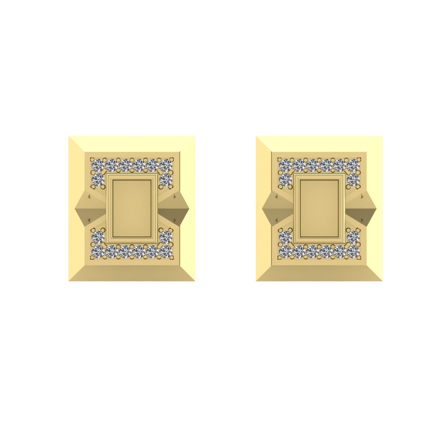 Rectangle cufflinks featuring fabric from Elvis owned clothing with letter of authenticity
