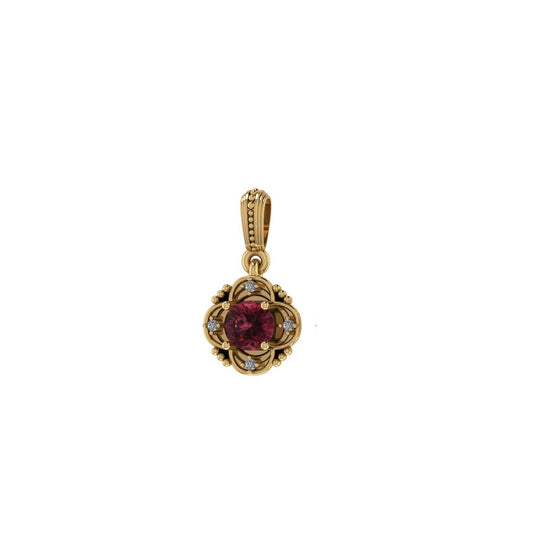 Legendary Garnet Crown Pendant