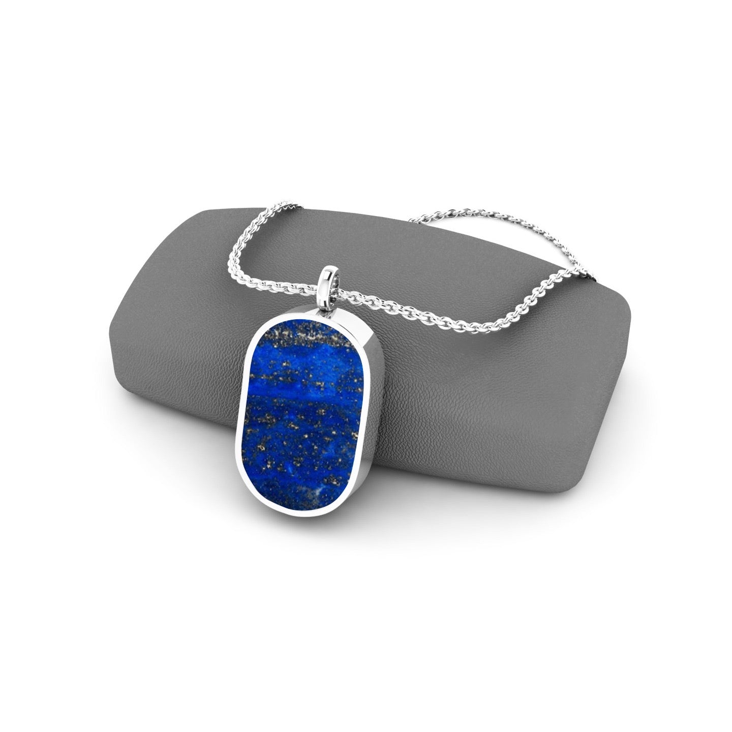 Gemstone locket featuring fabric from Elvis owns clothing with letter of authenticity