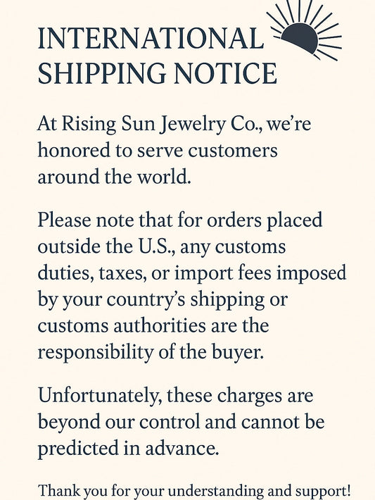 International Shipping-Duties, Taxes, & Import fees