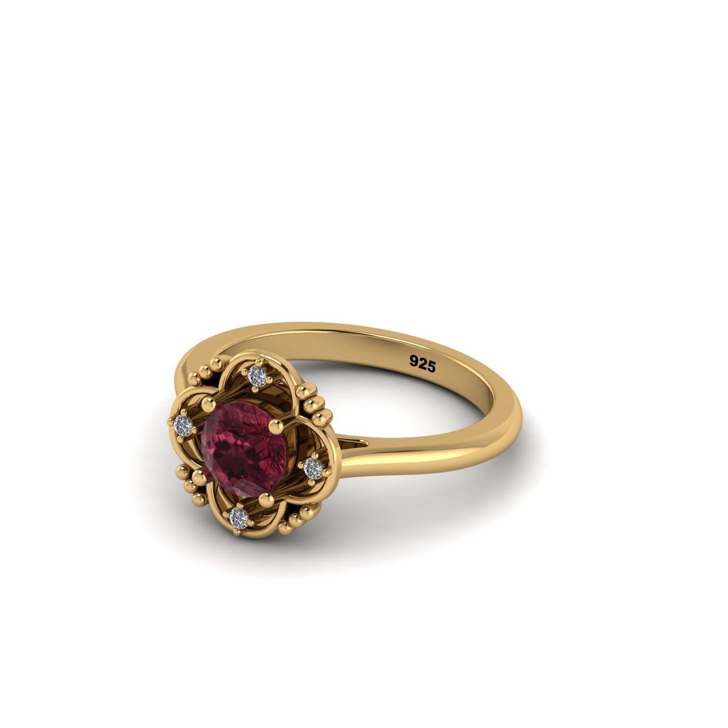 Legendary Garnet Crown Ring