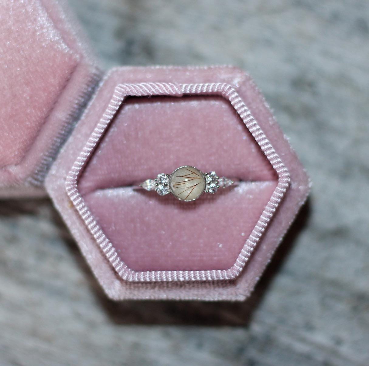 Women's Classic Ring Featuring Fabric From Elvis Owned Clothing With Letter of Authenticity