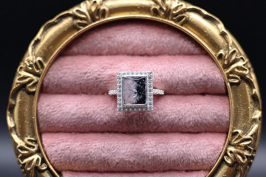 Memorial Ring for Ashes, Hair, Fabric, Breastmilk