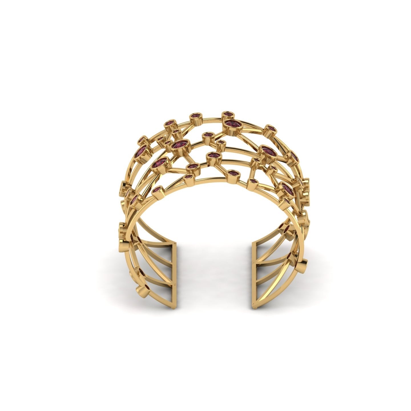 The Legendary Garnet Among The Stars Cuff Bracelet