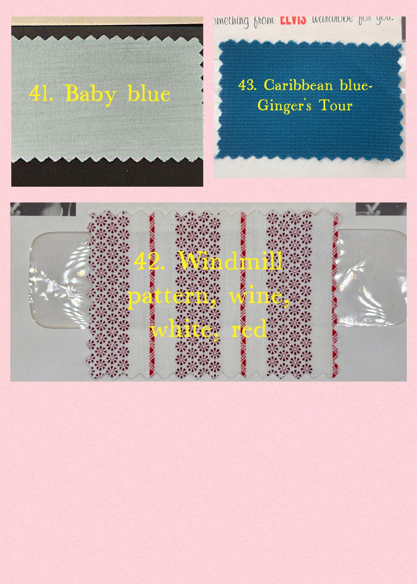 The Satnin' stud earrings featuring fabric from Elvis owned clothing with letter of authenticity