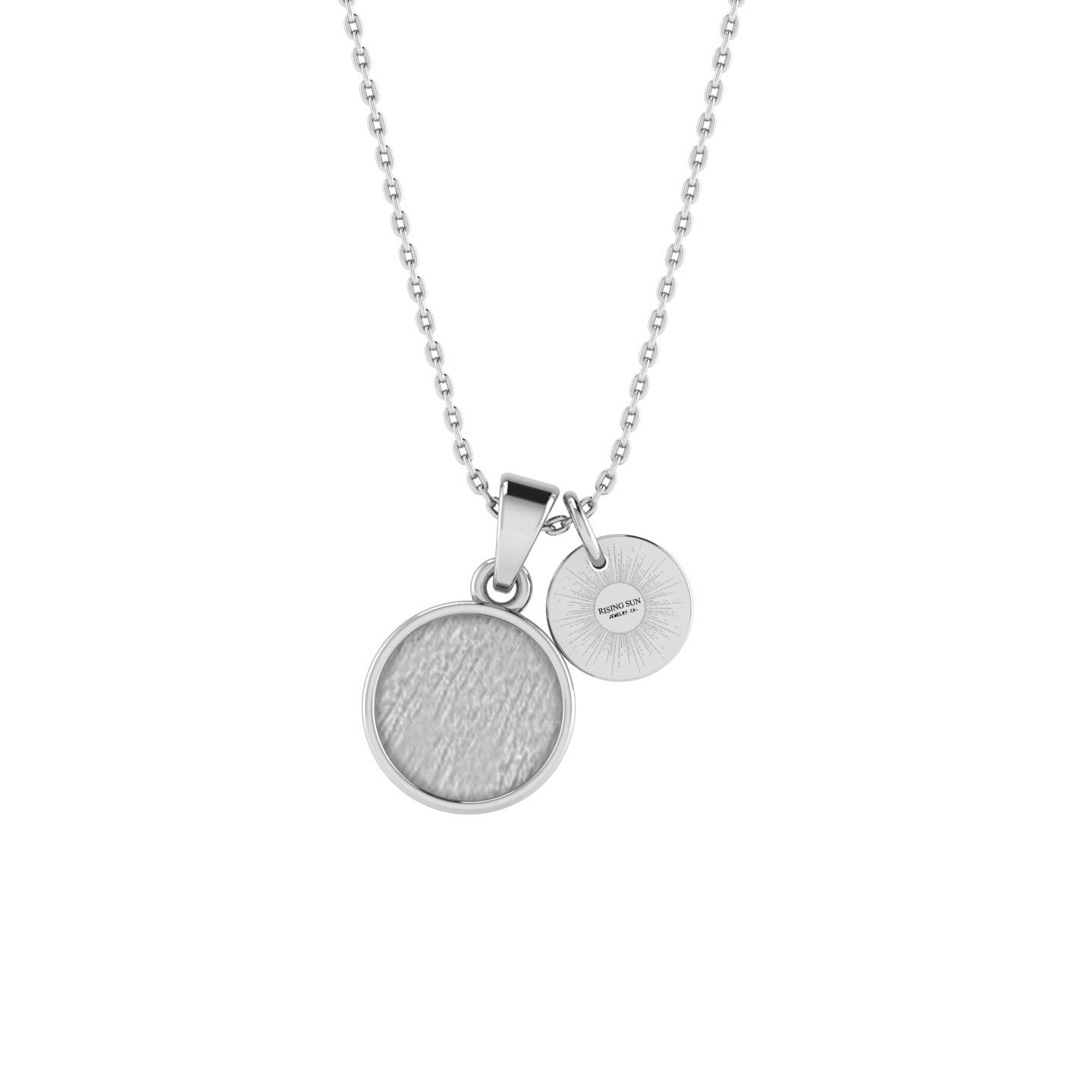 The Rising Sun pendant featuring fabric from Elvis owned clothing with letter of authenticity