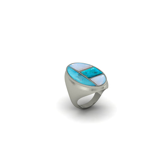 Sky & stone men's ring