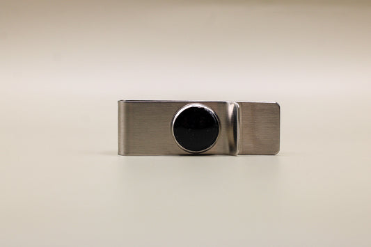 Ready to ship-Stainless Steel Money Clip Featuring fabric from Elvis owned clothing with letter of authenticity