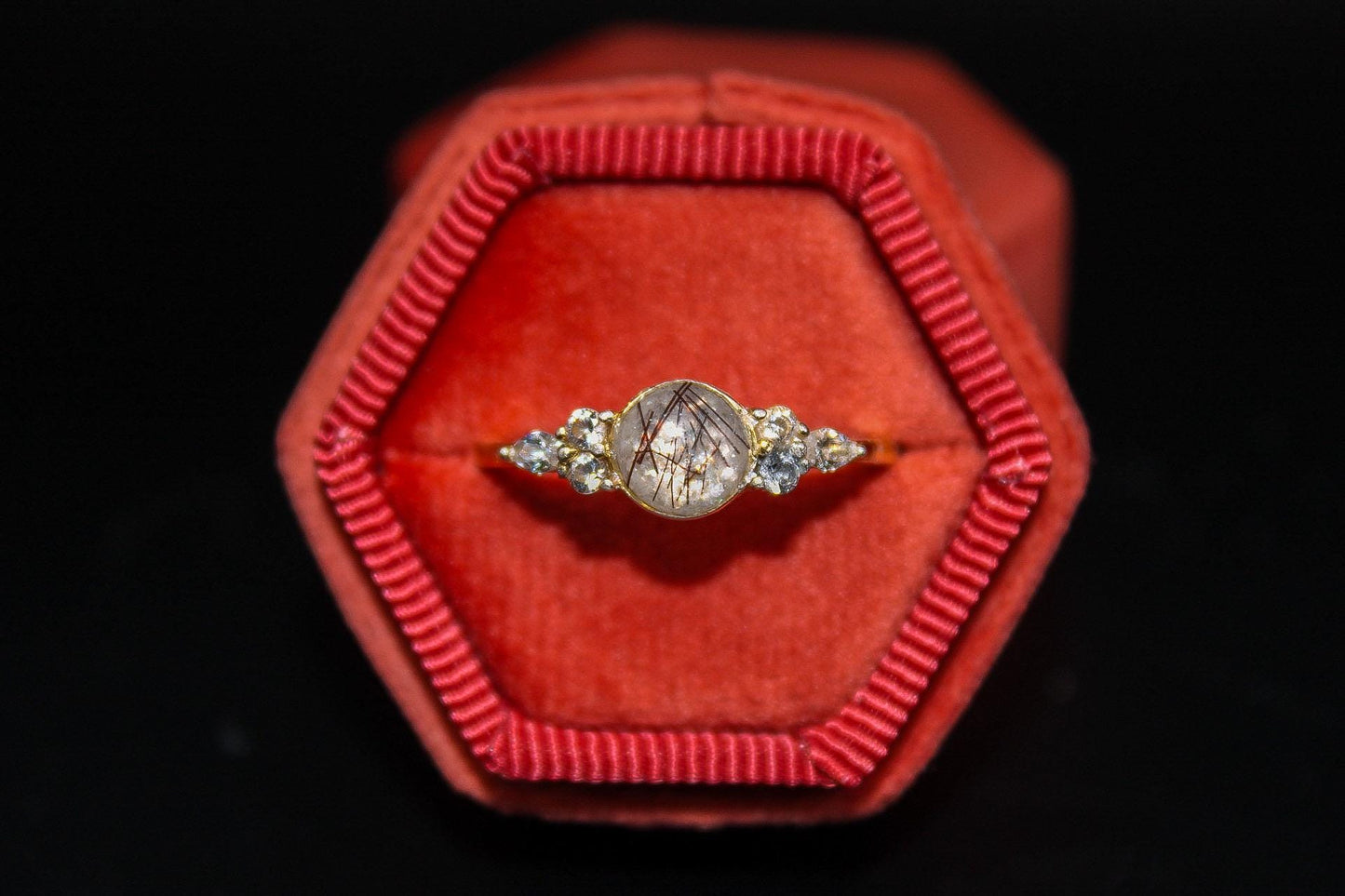 Women's Classic Ring Featuring Fabric From Elvis Owned Clothing With Letter of Authenticity