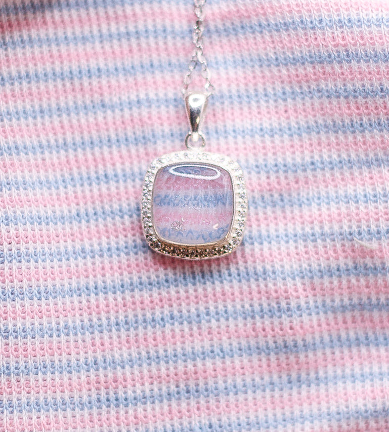 Square Memorial Pendant