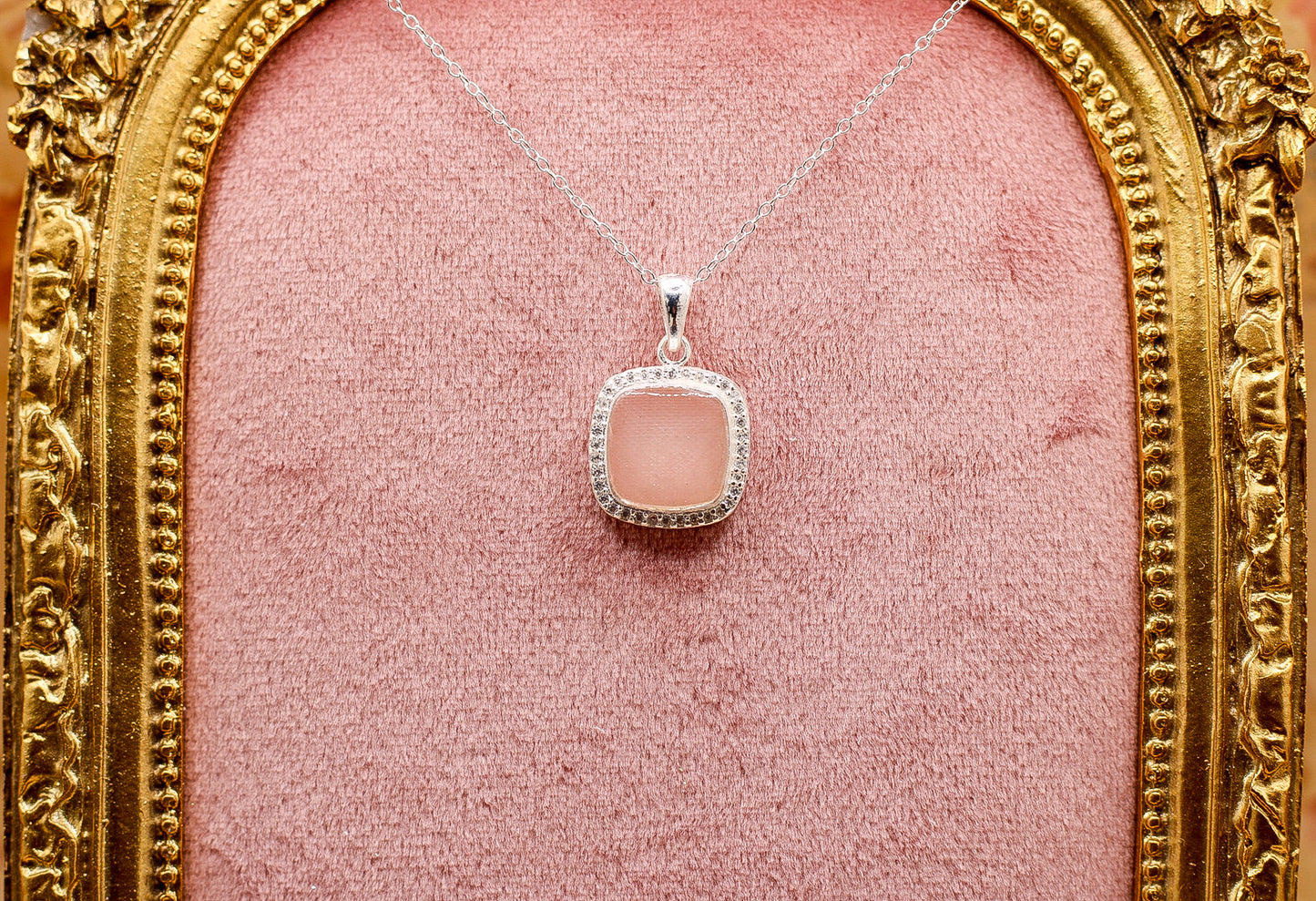 Square Memorial Pendant