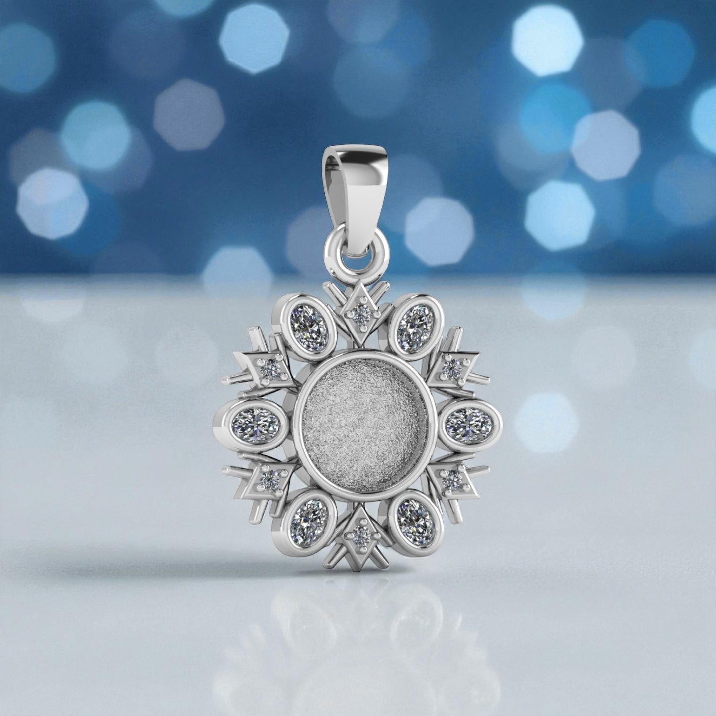 Blue Christmas Pendant