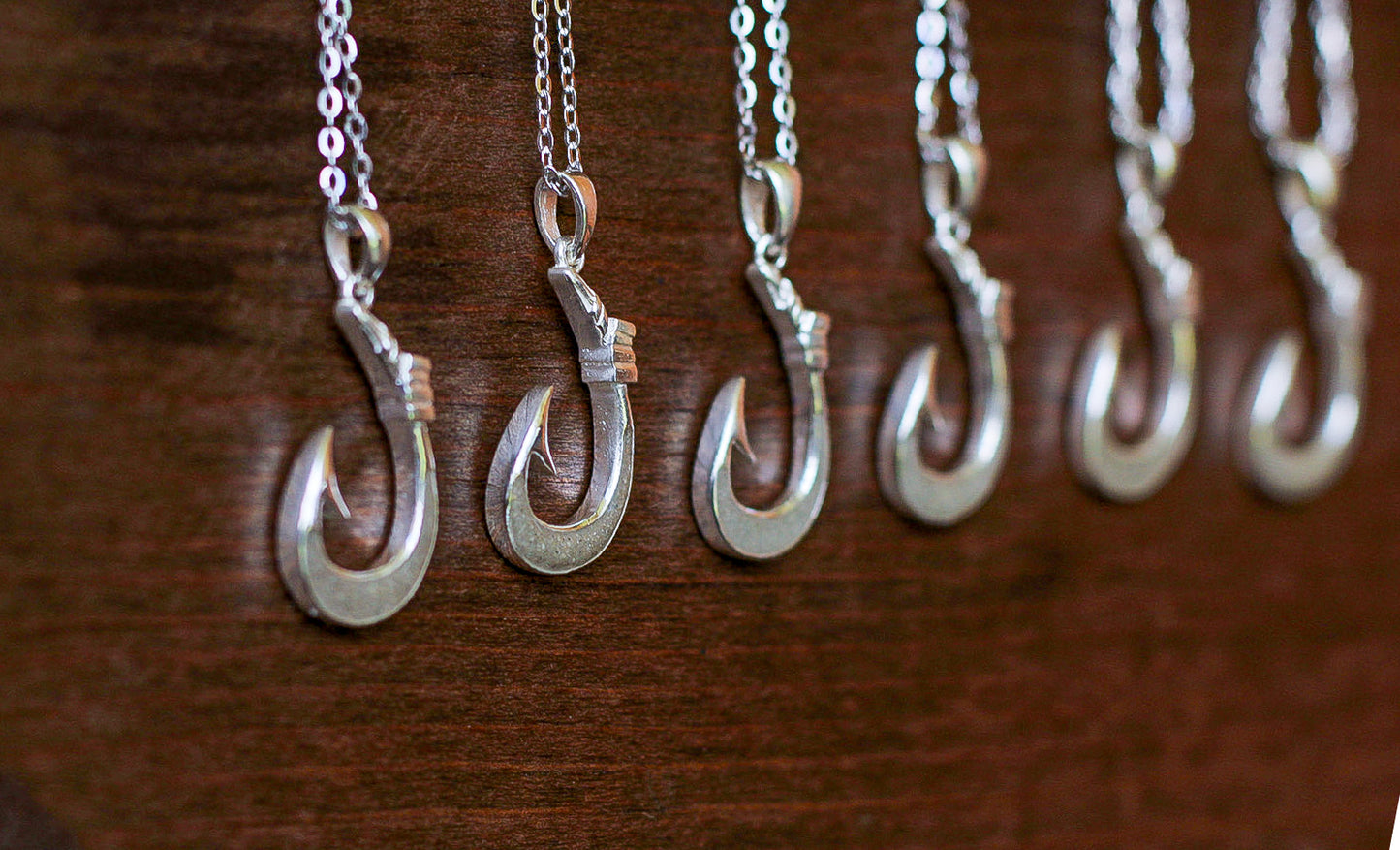JJ’s fishin’ hook memorial pendant