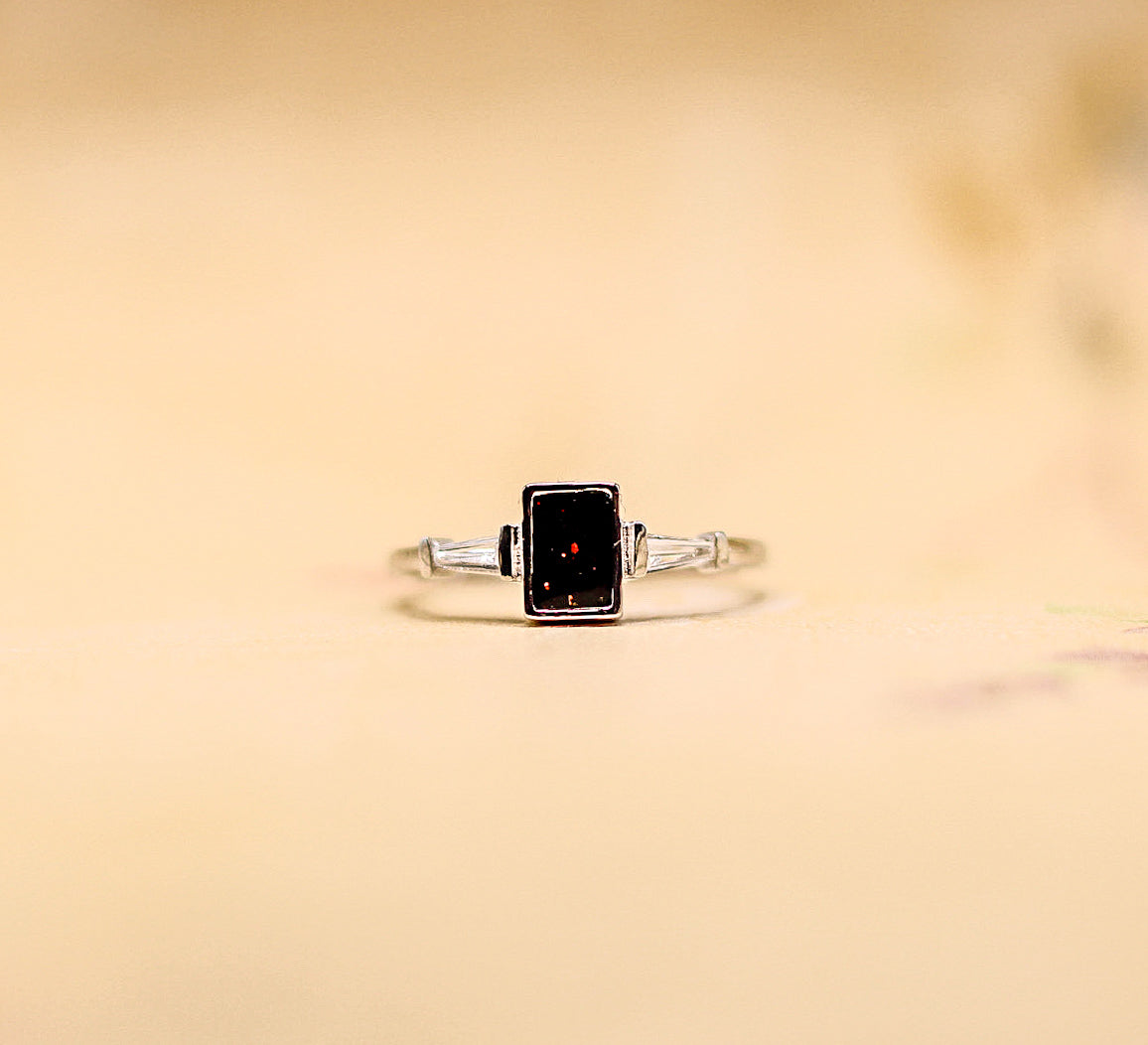 The Memphian ring featuring fabric from Elvis owned clothing with letter of authenticity