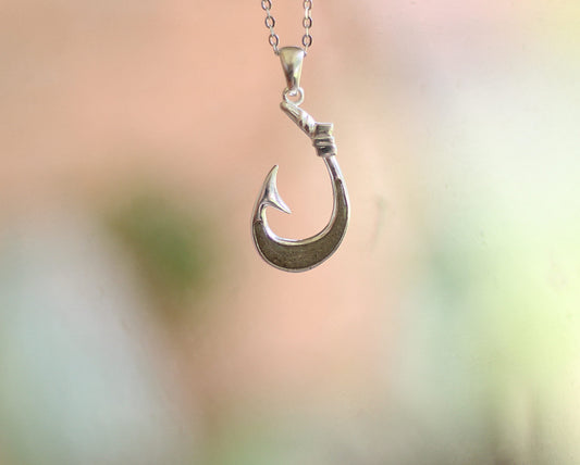 JJ’s fishin’ hook memorial pendant