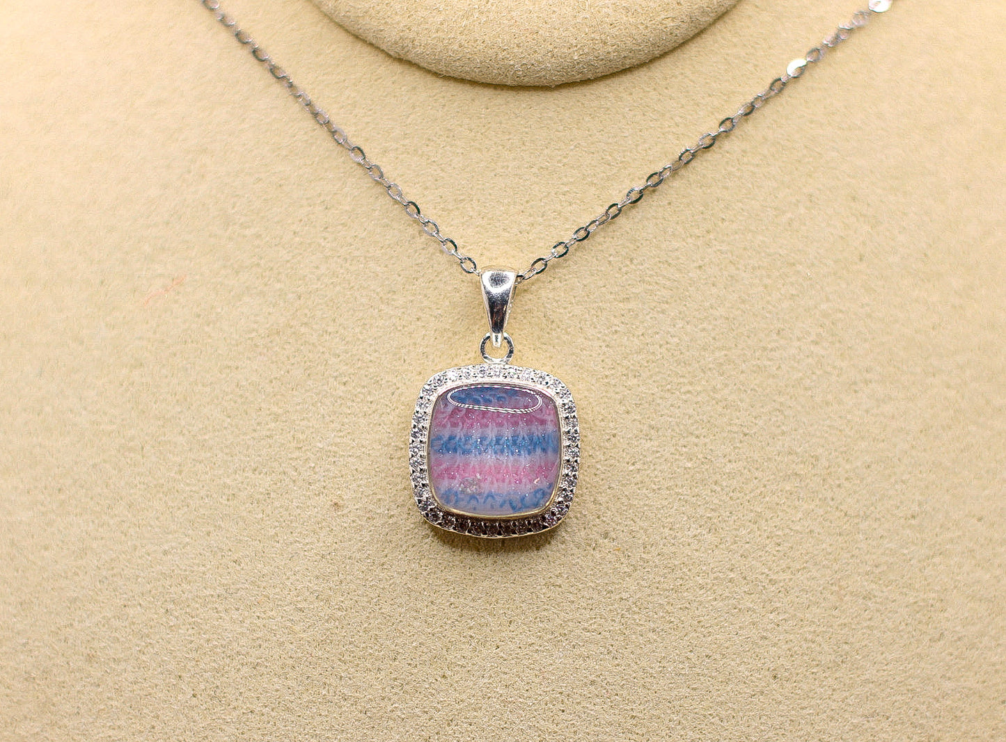 Square Memorial Pendant