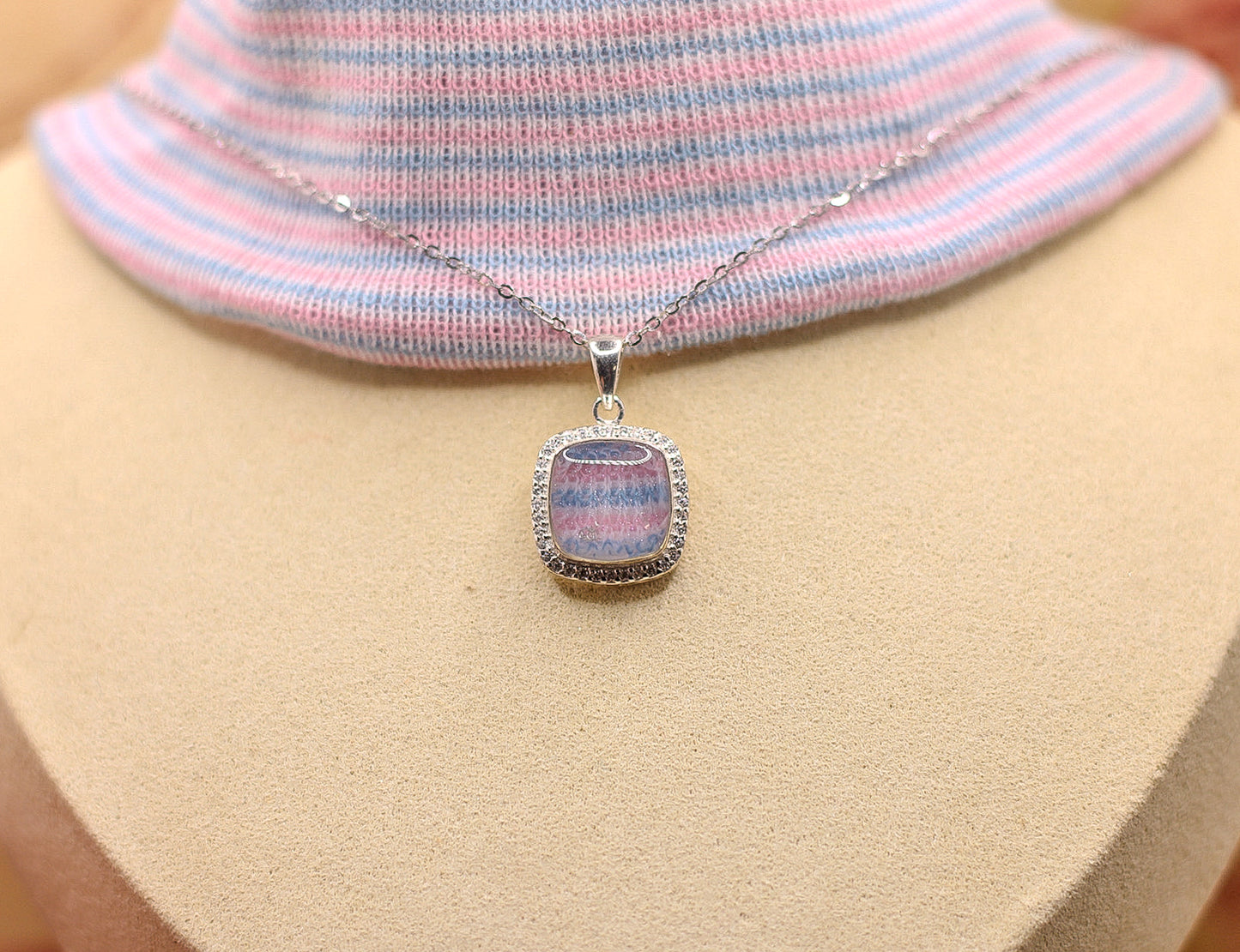 Square Memorial Pendant