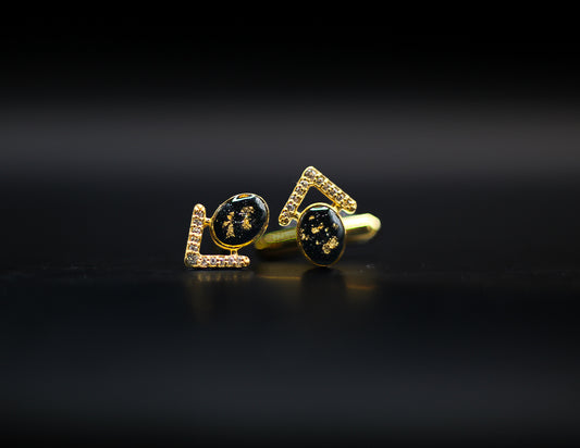 The 68 Special Collection Custom Cufflinks Featuring Fabric From Elvis Owned Clothing With Letter Of Authenticity