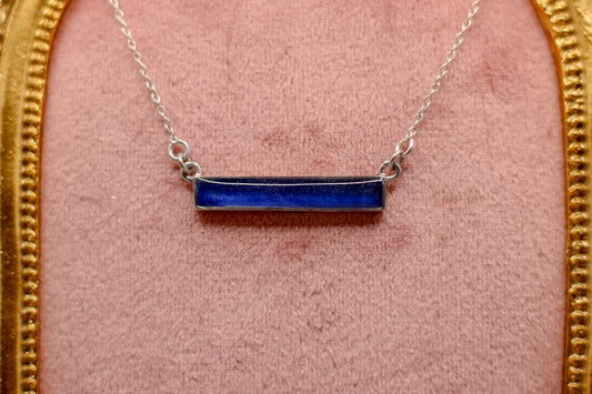 Bar Necklace Featuring Fabric From Elvis Owned Clothing With Letter Of Authenticity