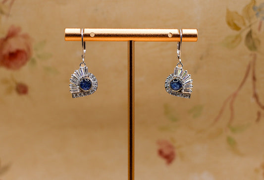 The Satnin' drop earrings featuring fabric from Elvis owned clothing with letter of authenticity