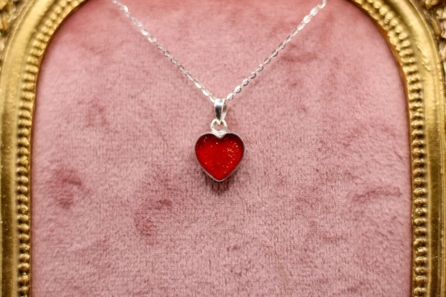 The Heartbreak Pendant Featuring Fabric From Elvis Owned Clothing With Letter Of Authenticity