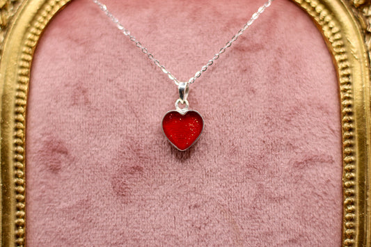 The Heartbreak Pendant Featuring Fabric From Elvis Owned Clothing With Letter Of Authenticity