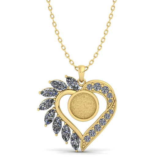 Always On My Mind Pendant Featuring Authentic Wardrobe Fabric With Letter Of Authenticity