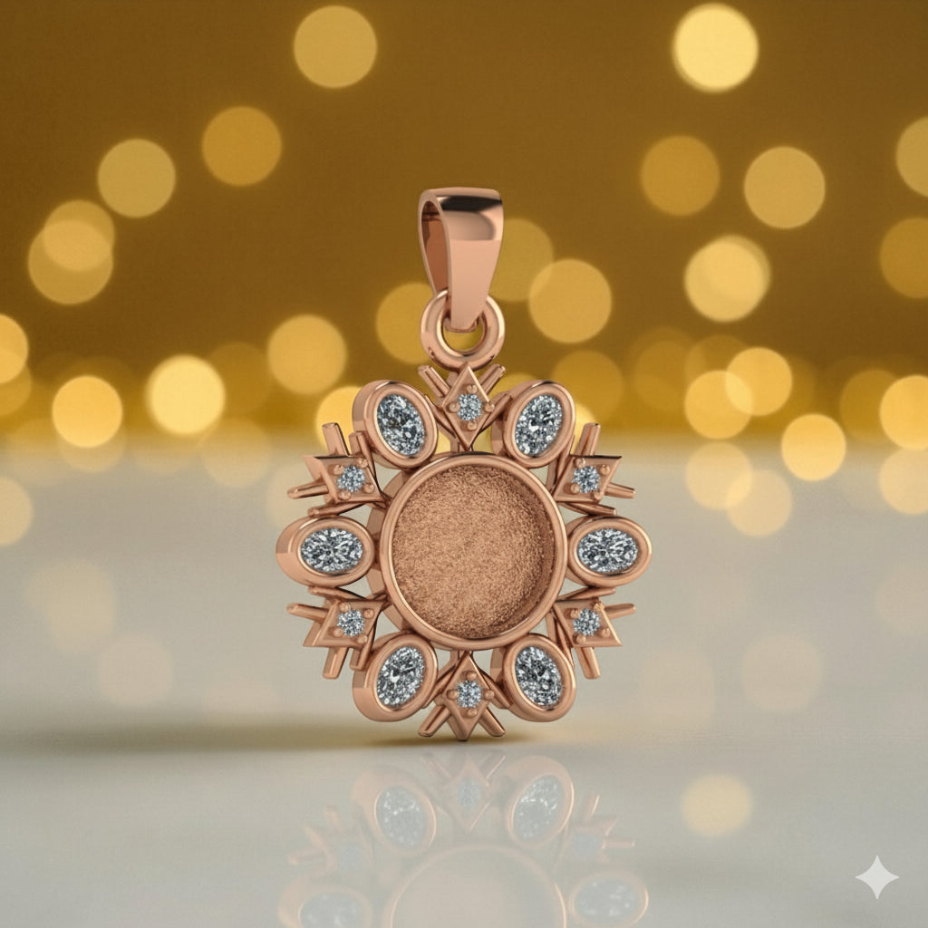 Blue Christmas Pendant