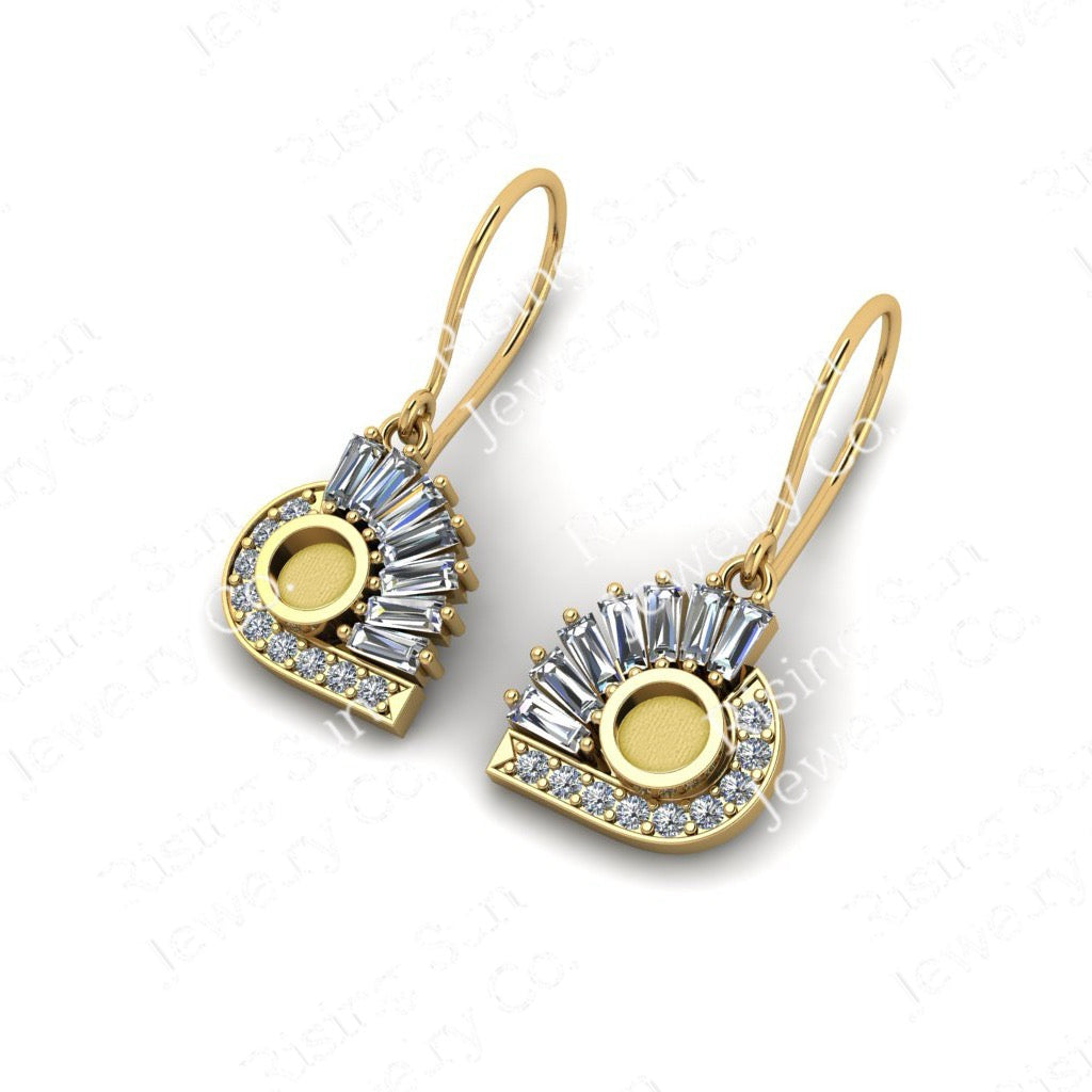 The Satnin' drop earrings featuring fabric from Elvis owned clothing with letter of authenticity