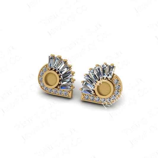 The Satnin' stud earrings featuring fabric from Elvis owned clothing with letter of authenticity