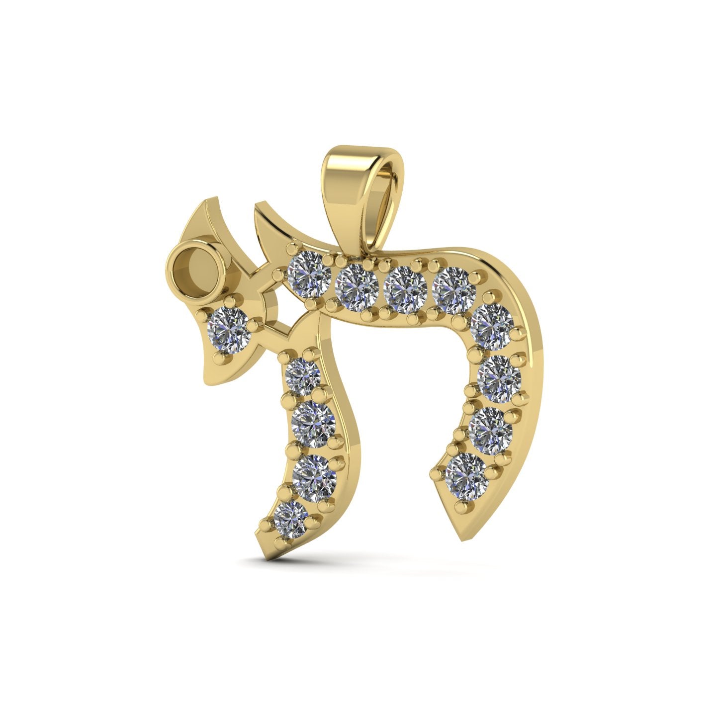 Chai Pendant featuring fabric from Elvis owned clothing with letter of authenticity