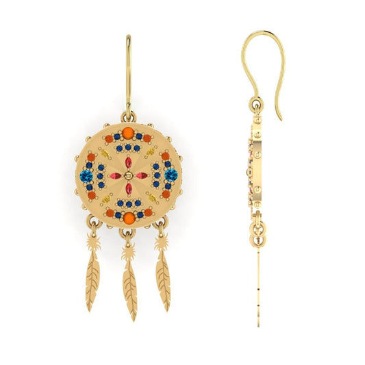 Indian Chief Inspired Jewelry Set