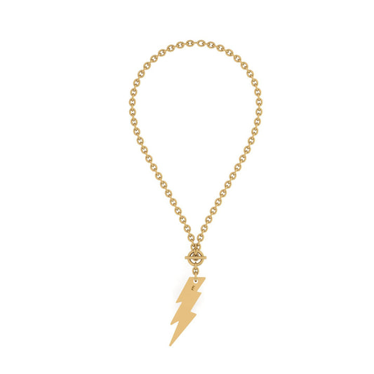 Flash "E" Toggle Necklace