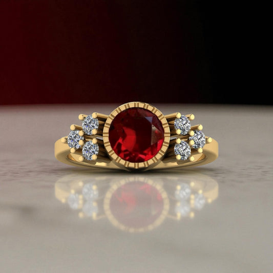 Legendary Garnet Starlight Ring