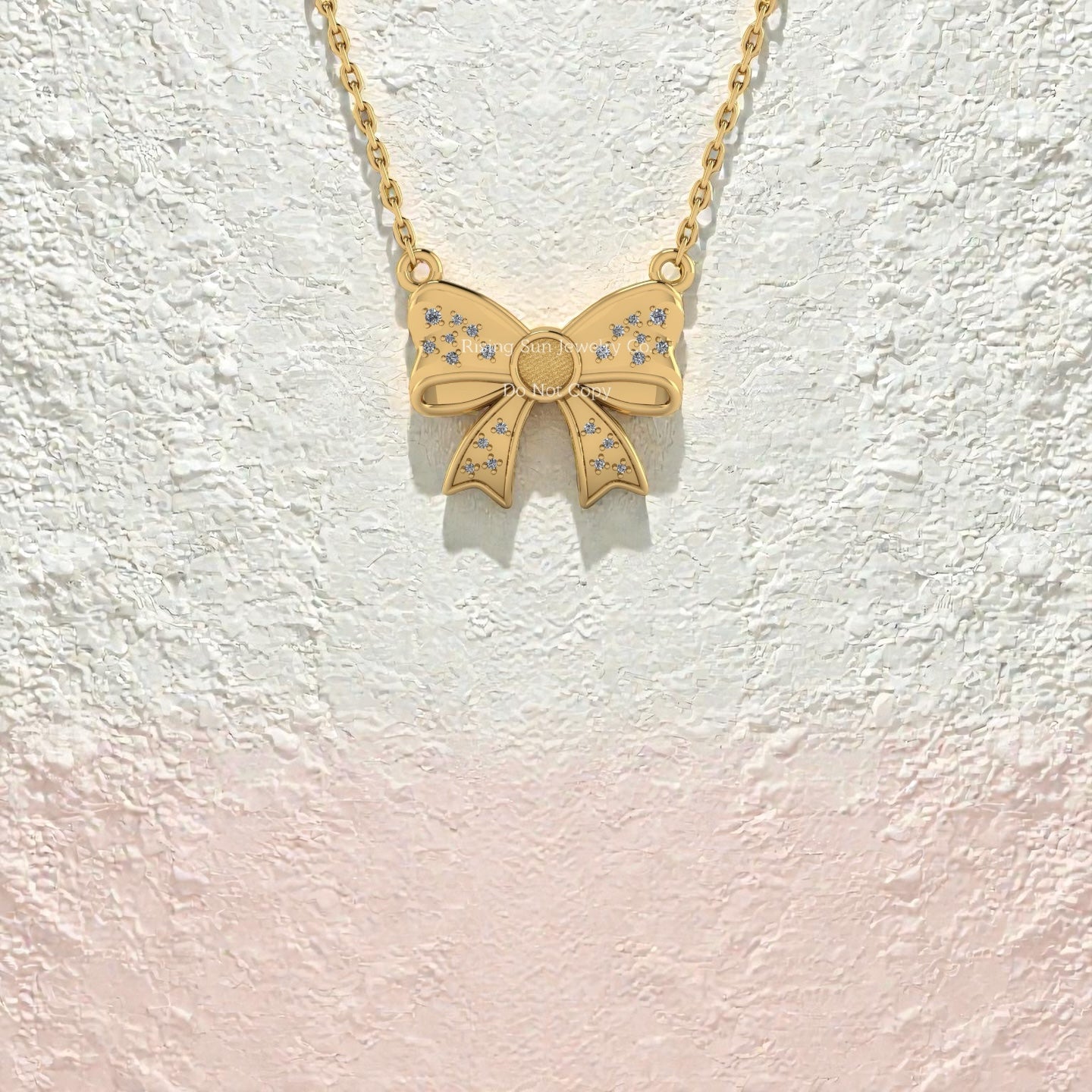 Memphis Belle Bow Pendant- Magnolia