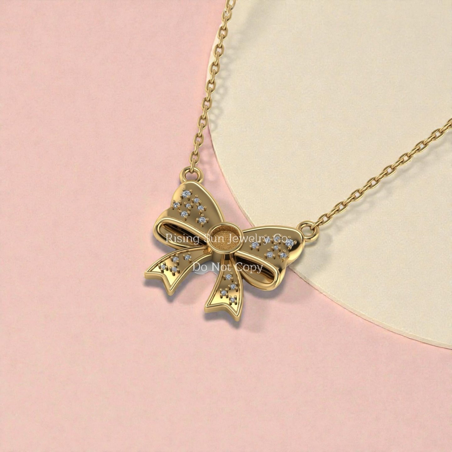 Memphis Belle Bow Pendant- Magnolia