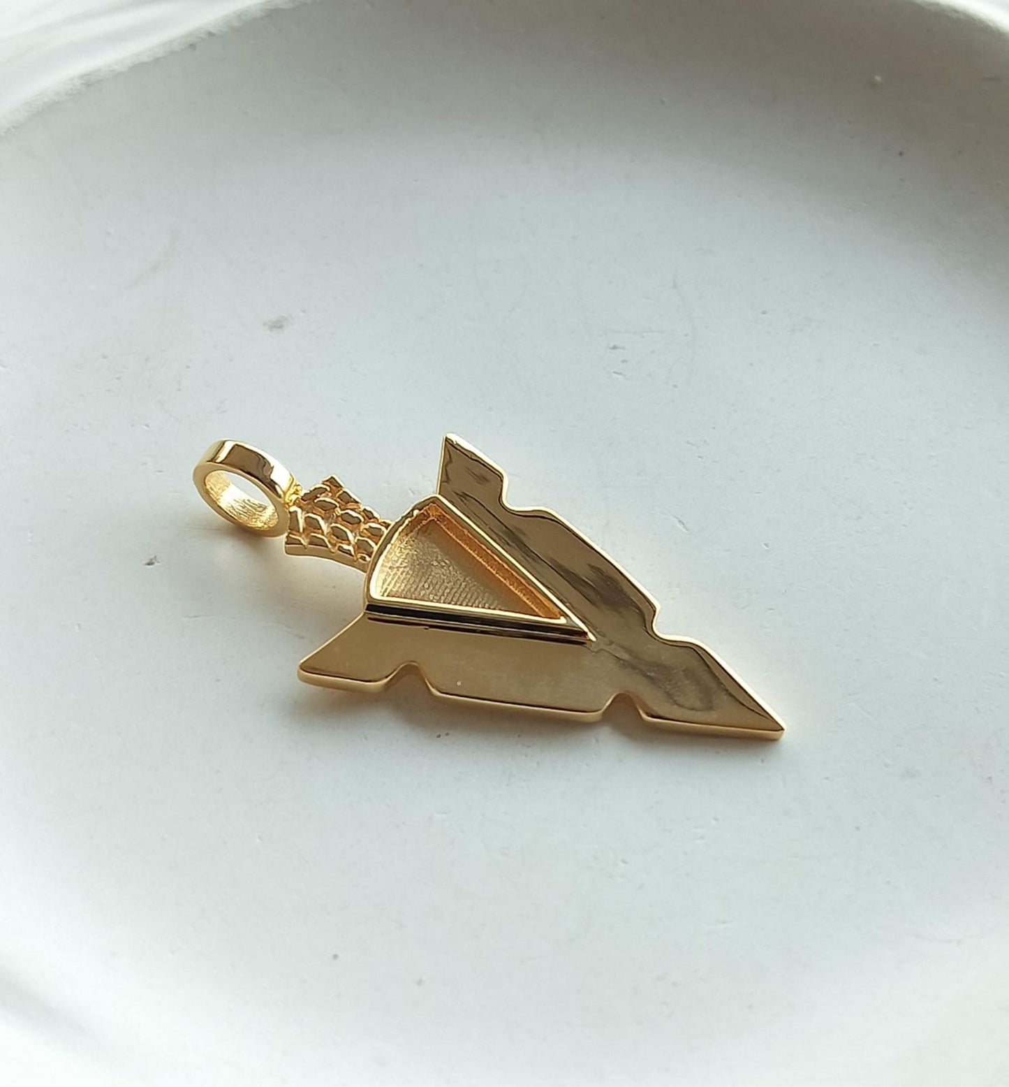 Arrowhead Memorial Pendant Necklace