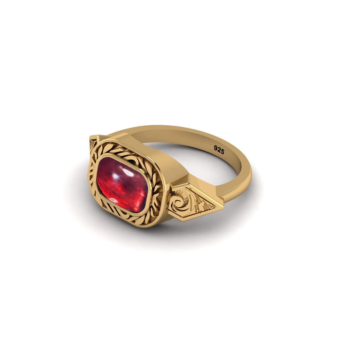 Legendary Garnet Vintage Style Ring